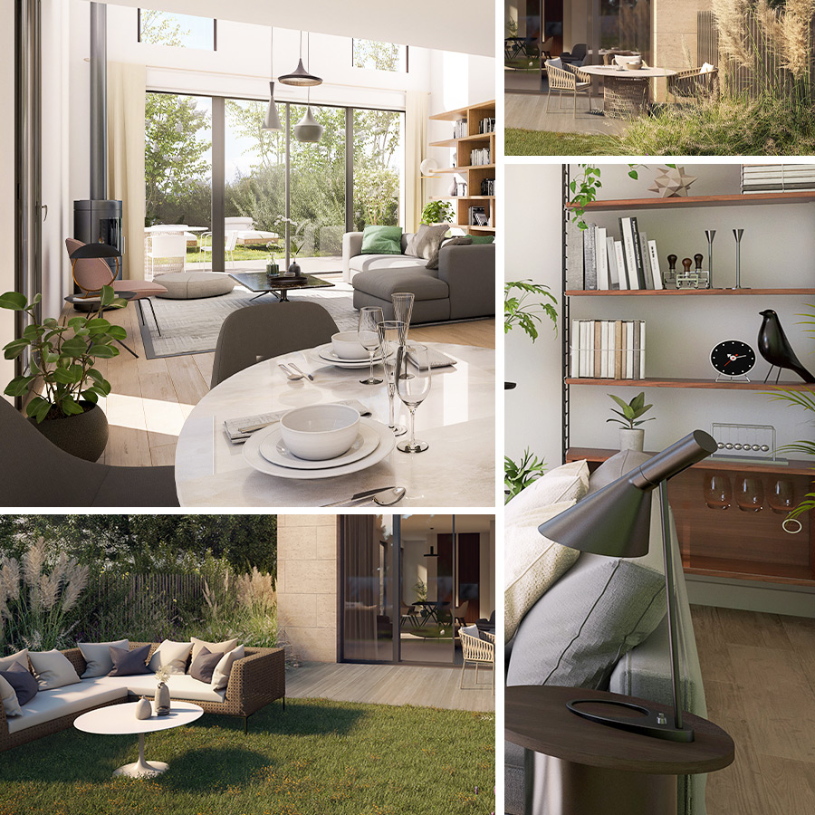 Vignetting programme immobilier Novecento Programme immobilier solutions 3D Novecento Le Bouscat