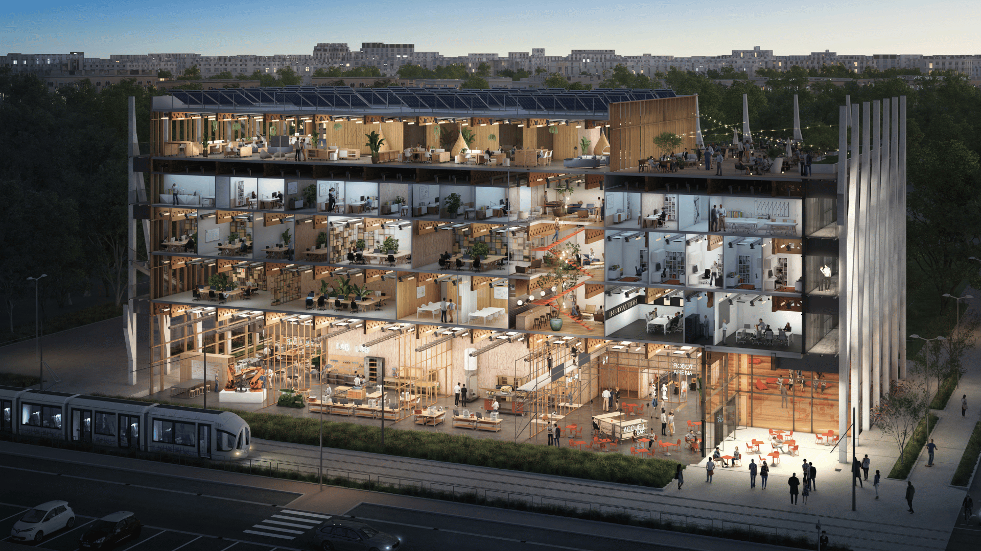 Ecorché technique immobilier tertiaire